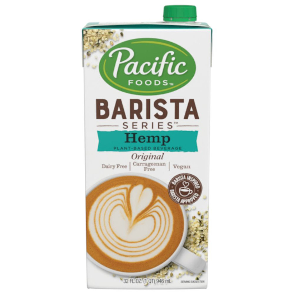 Pacific Foods Barista Series Hemp Original Plant-Based Beverages, 32 Oz