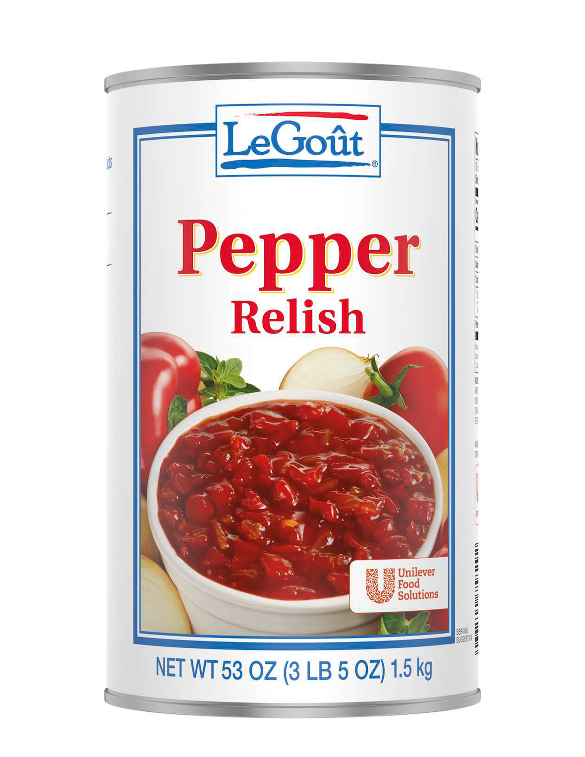 Unilever Food Solutions LeGout Pepper Relish Dressings/Condiments Unilever Food Solutions LeGout Pepper Relish Dressings/Condiments