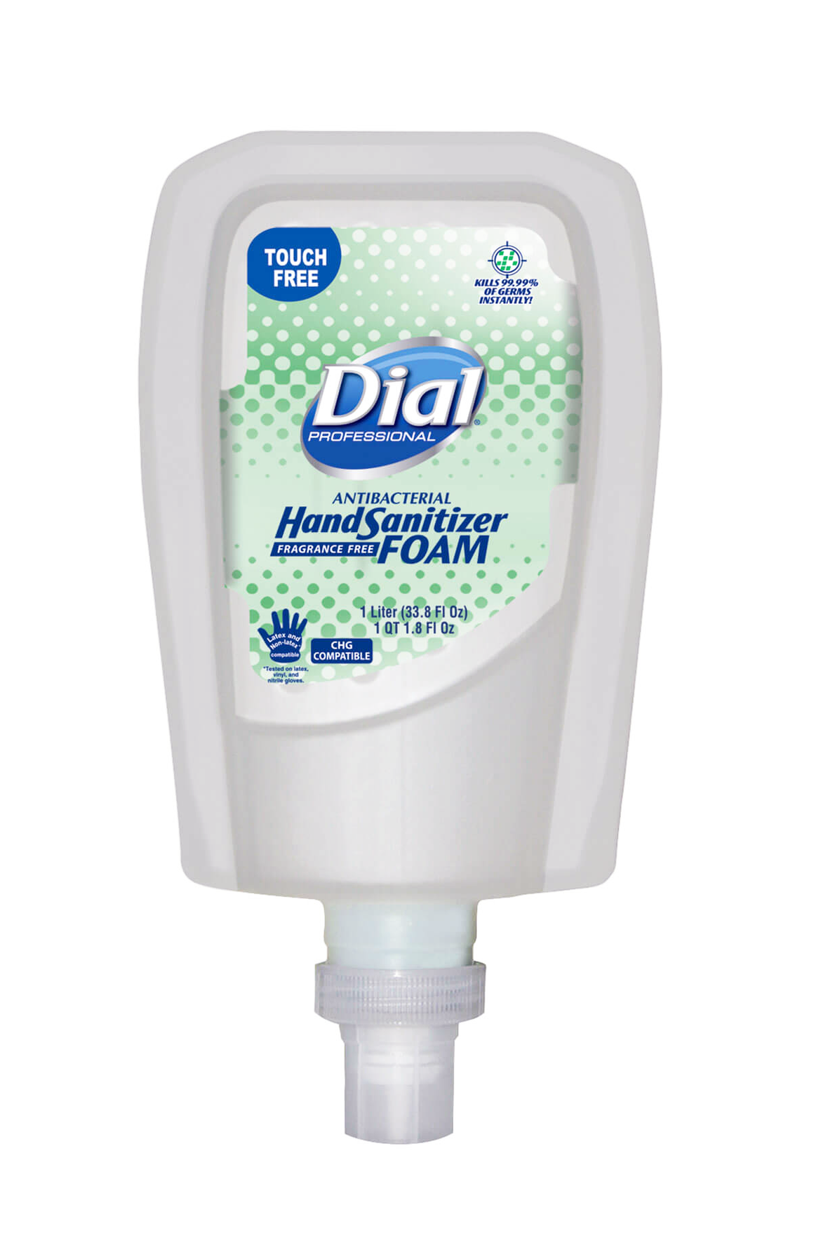 Dial Universal Touch Free Antibacterial Hand Sanitizer.