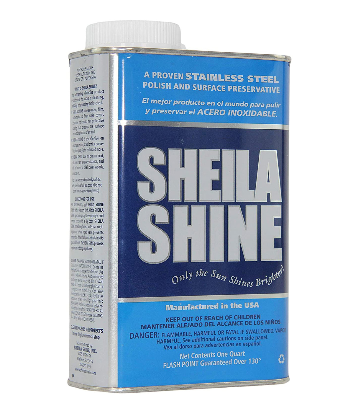Sheila Shine Stainless Steel Polish and Surface Preservative, Wintergreen Scent