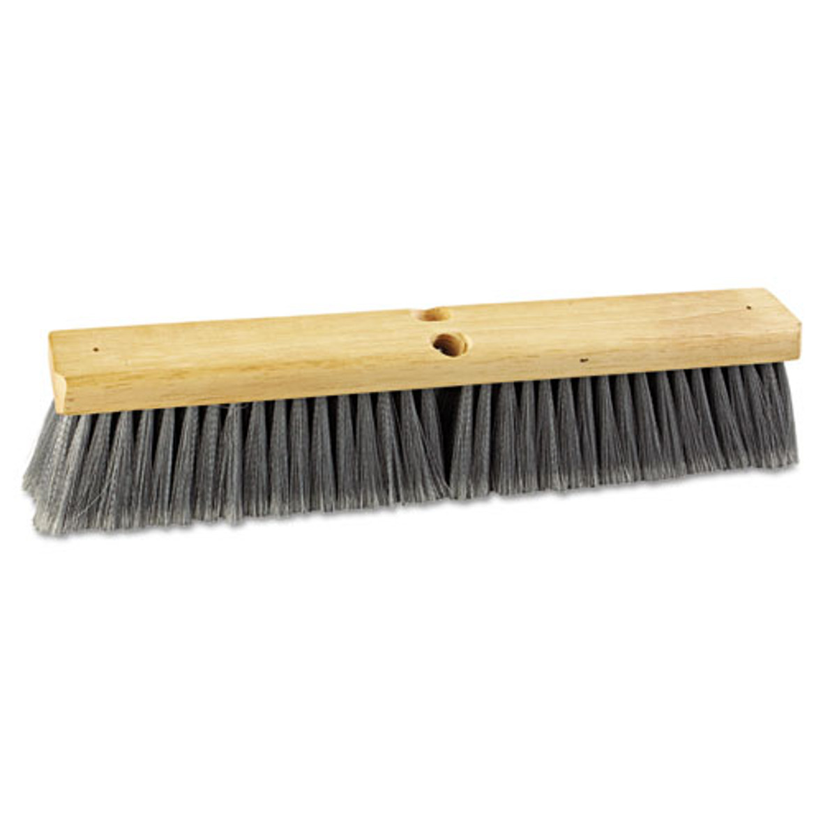 Boardwalk® Floor Brush Head, 3" Gray Flagged Polypropylene Bristles