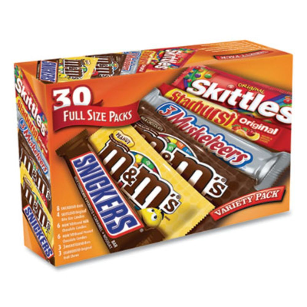 Mars Full-size Candy Bars Variety Pack, Assorted, 30/box