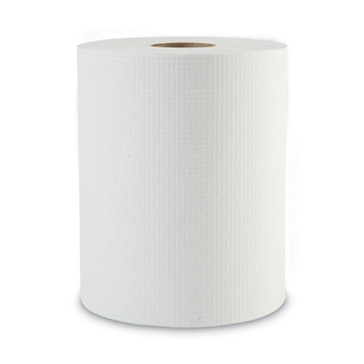 Hardwound Paper Towels, 1-ply, 8" X 600 Ft, White, 2" Core, 12 Rolls/carton