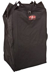 Premium Linen Hamper Bag, 30 Gal, 13.38w X 19.88d X 29.25h, Nylon, Black