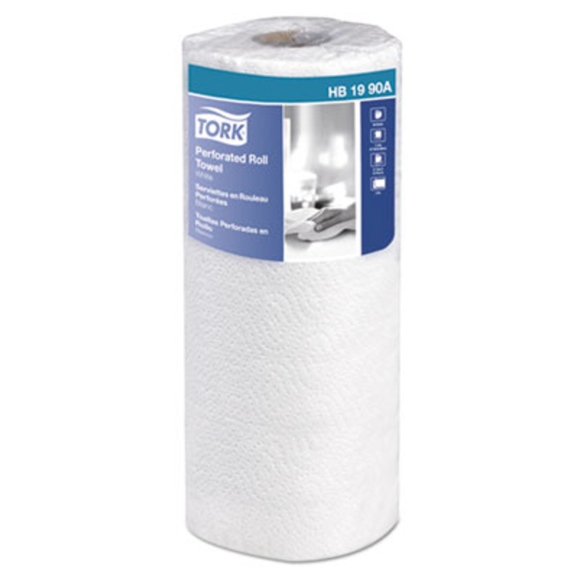 Tork® Universal Perforated Kitchen Towel Roll, 2-Ply, 11 x 9, White