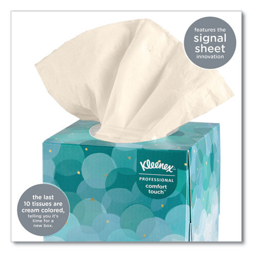 Boutique White Facial Tissue, 2-ply, Pop-up Box, 95 Sheets/box, 36 Boxes/carton - KCC21271CT