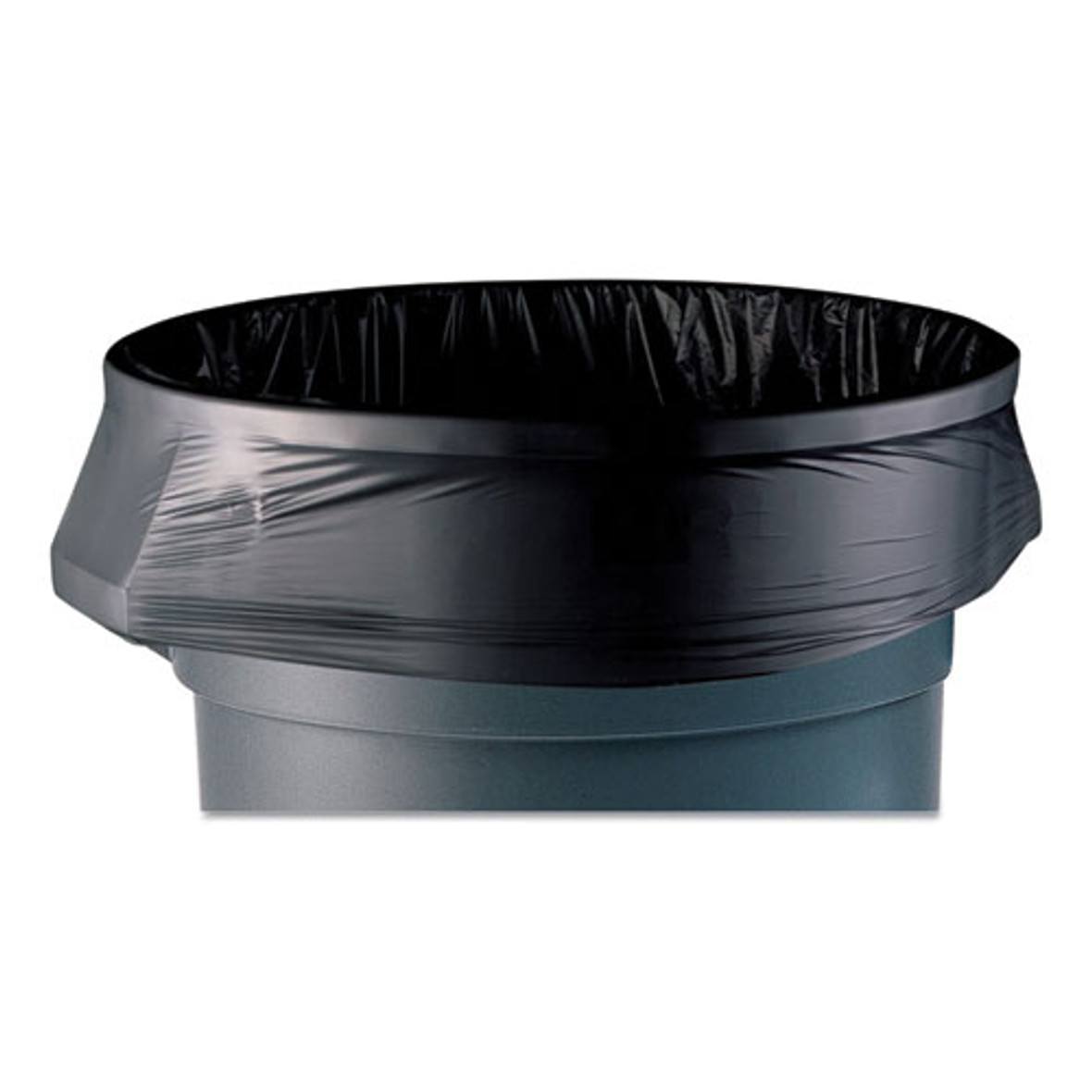 Accufit Linear Low-density Can Liners, 55 Gal, 1.3 Mil, 40" X 53", Black, 100/carton