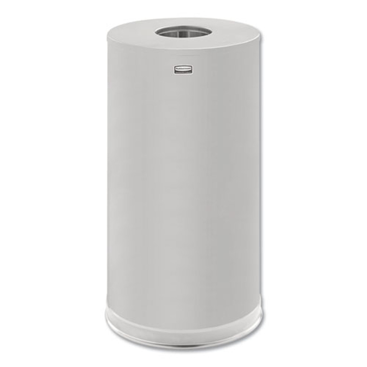 European And Metallic Series Drop-in Top Receptacle, Round, 15 Gal, Satin Stainless