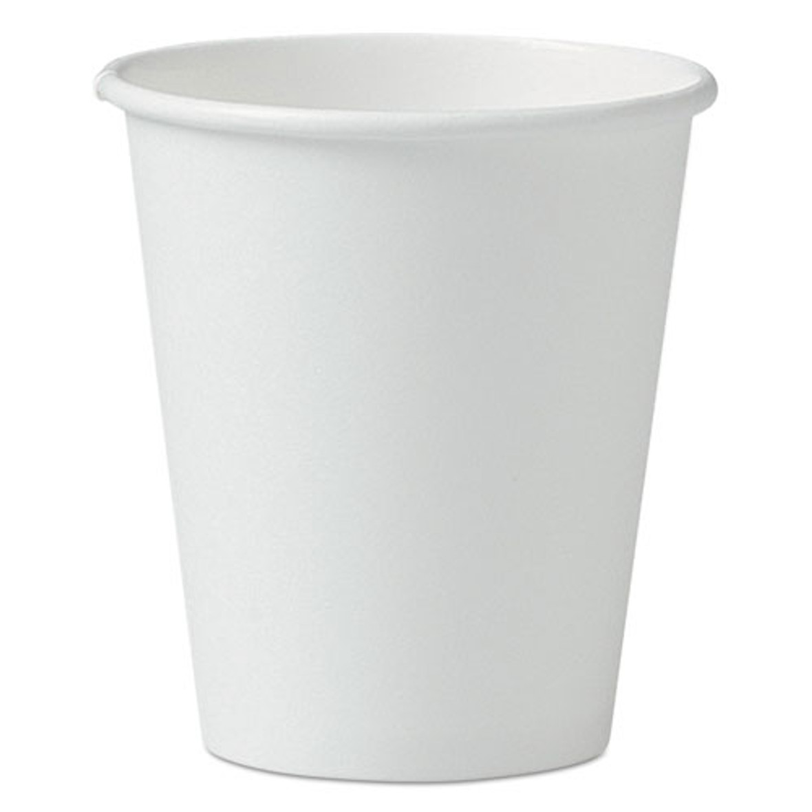 Single-sided Poly Paper Hot Cups, 6 Oz, White, 50/pack, 20 Packs/carton