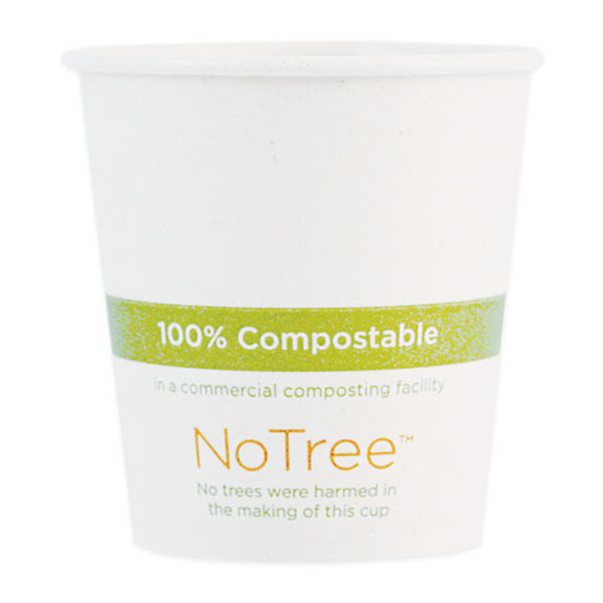 Notree Paper Hot Cups, 4 Oz, Natural, 1,000/carton