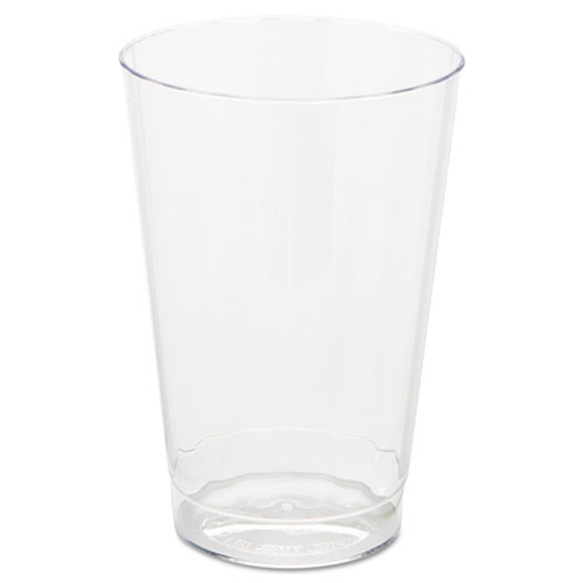 Classic Crystal Plastic Tumblers, 12 Oz, Clear, Fluted, Tall, 20 Pack, 12 Packs/carton