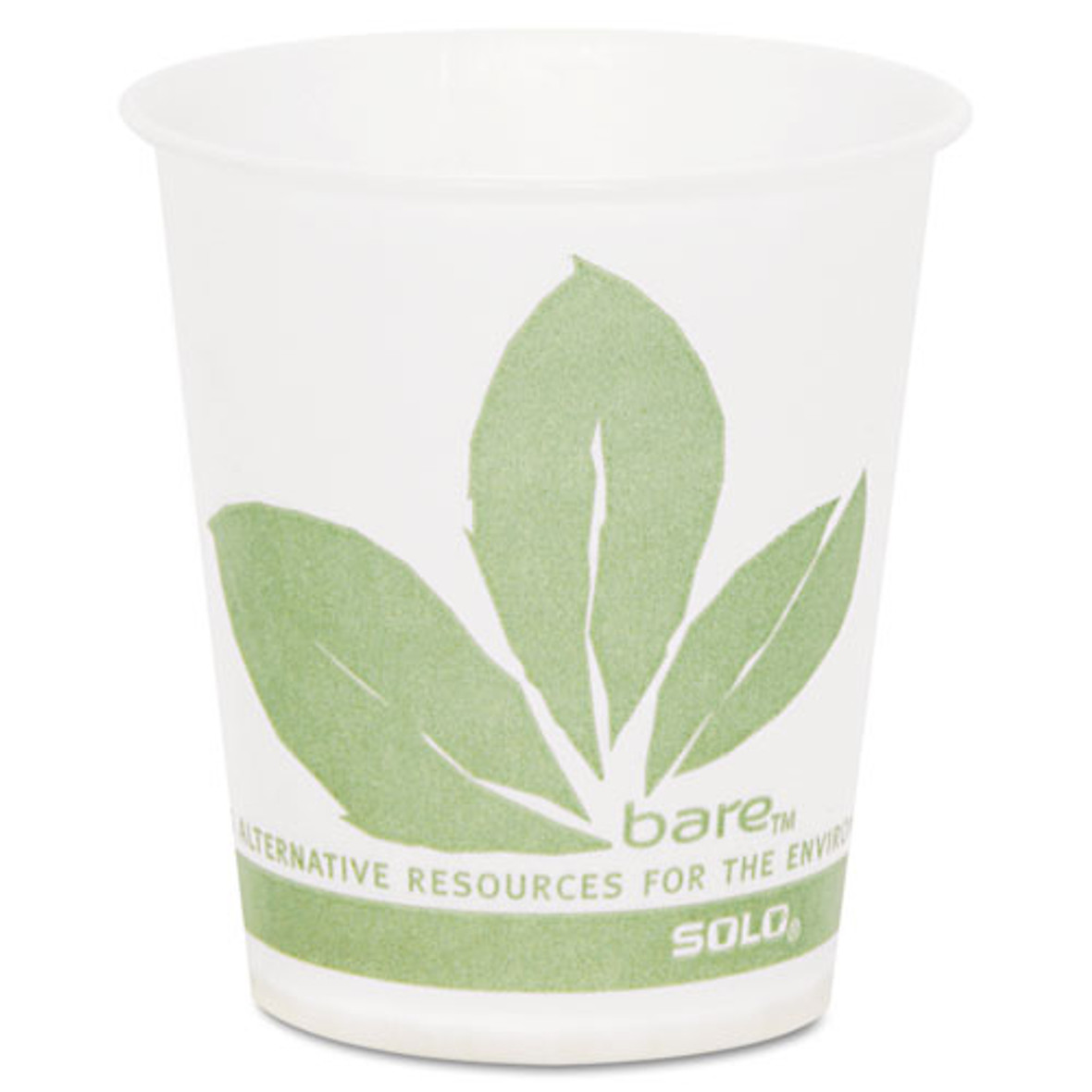 Bare Eco-forward Treated Paper Cold Cups, 5 Oz, Green/white, 100/sleeve, 30 Sleeves/carton