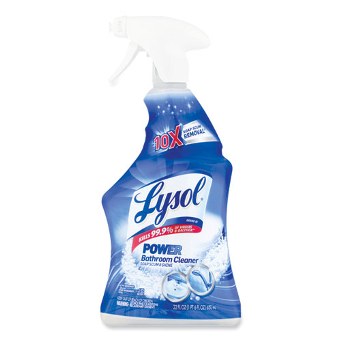 Disinfectant Bathroom Cleaners, Liquid, Atlantic Fresh, 22 Oz Trigger Spray Bottle, 6/carton