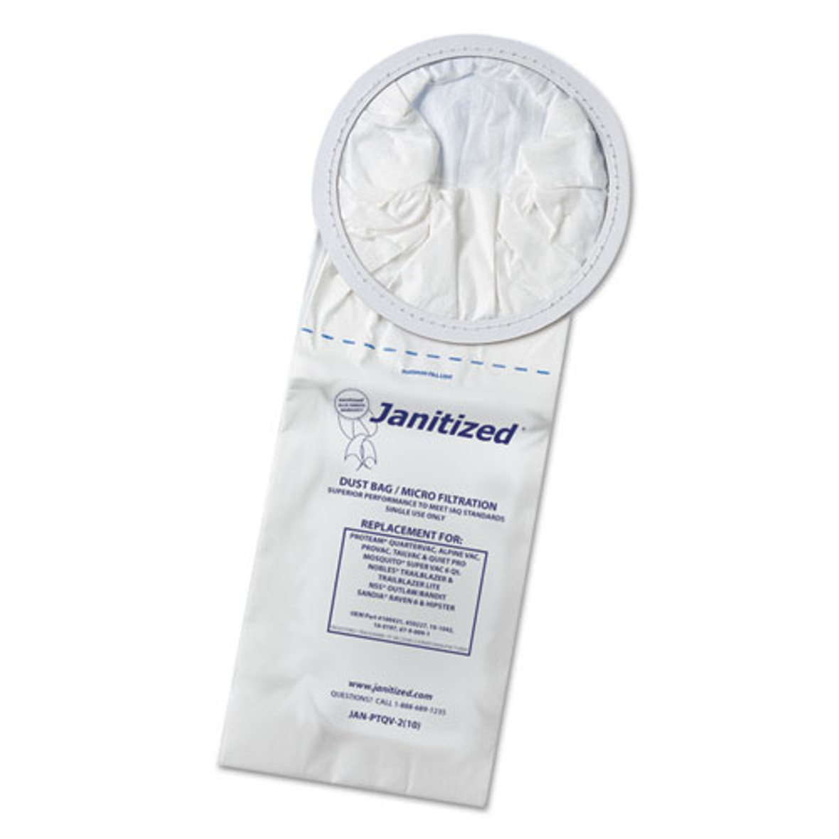 Janitized Vacuum Filter Bags Designed to Fit ProTeam 6 Qt. QuarterVac