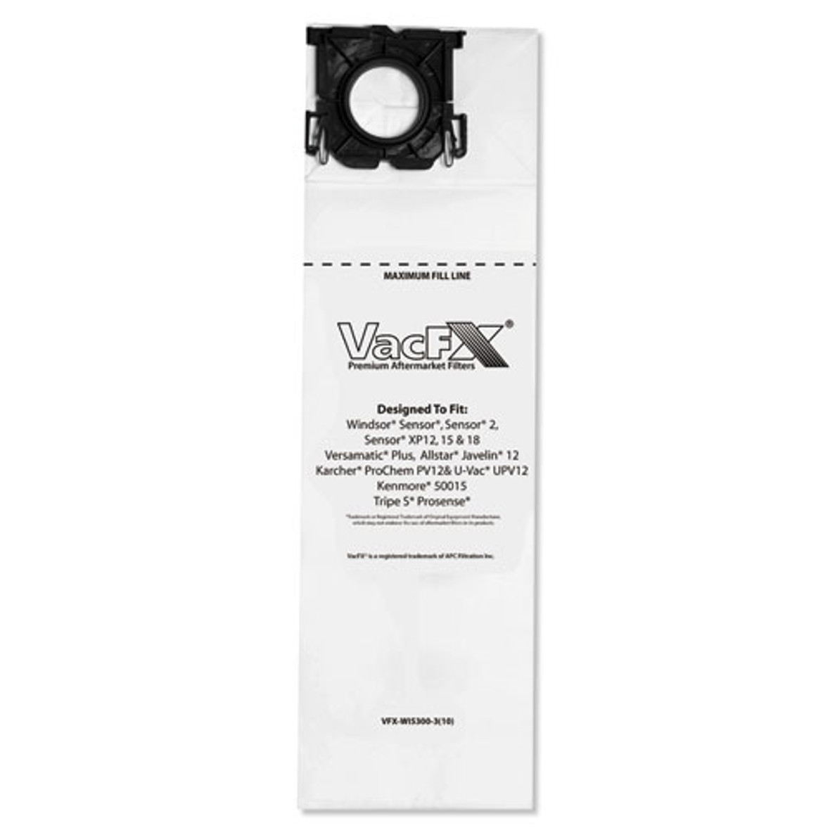 VacFX Vacuum Filter Bags Designed to Fit Windsor Sensor S/S2/XP/Veramatic Plus