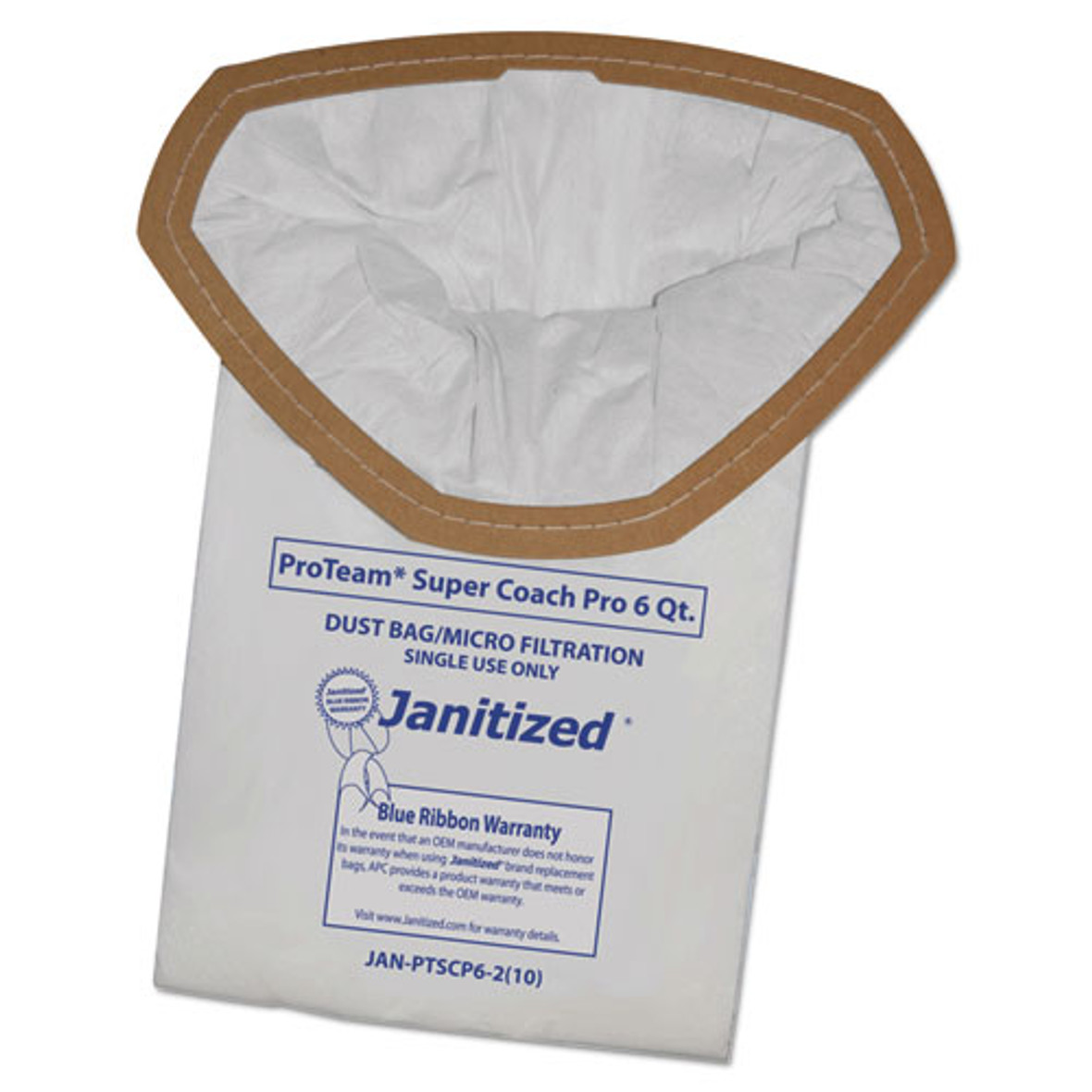 Janitized Vacuum Filter Bags Designed to Fit ProTeam Super Coach Pro 6/GoFree Pro