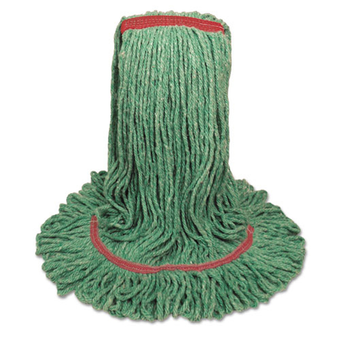 Mop Head, Premium Standard Head, Cotton/rayon Fiber, Large, Green