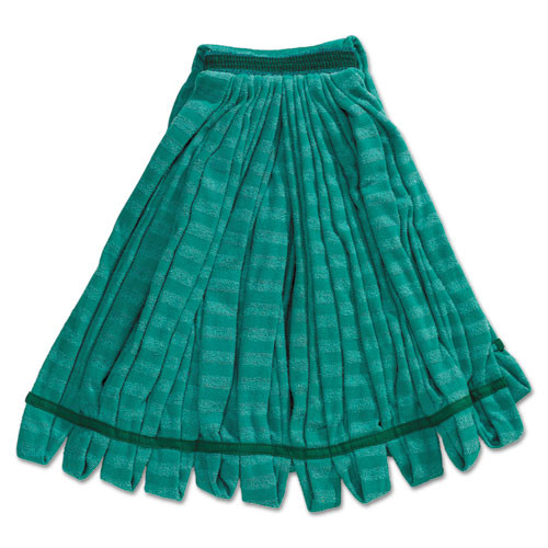 Rubbermaid® Tube Mop, Microfiber, Green, Medium, 5-in Green Headband, 6/CT