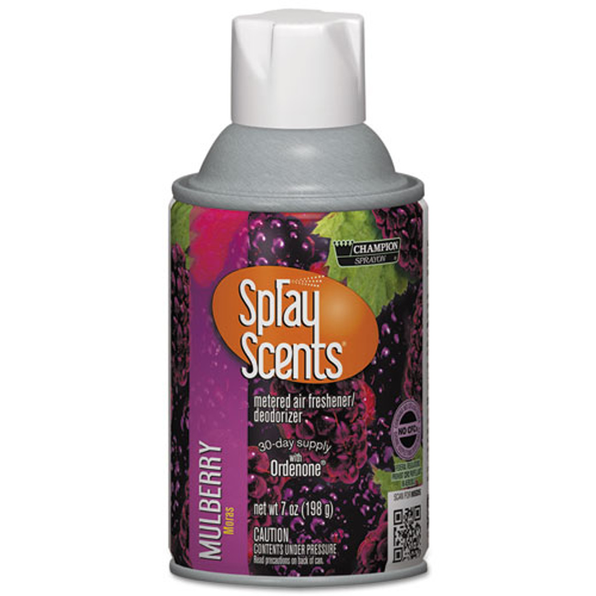 Sprayscents Metered Air Freshener Refill, Mulberry, 7 Oz Aerosol Spray, 12/carton