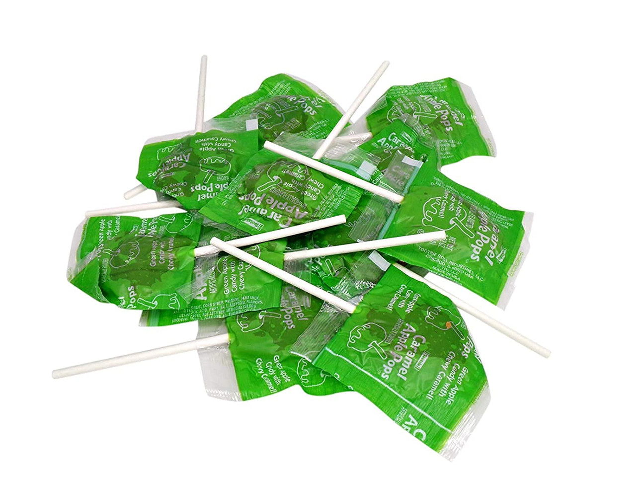 Tootsie Roll Caramel Apple Pops, 0.63 Oz, 48/Box