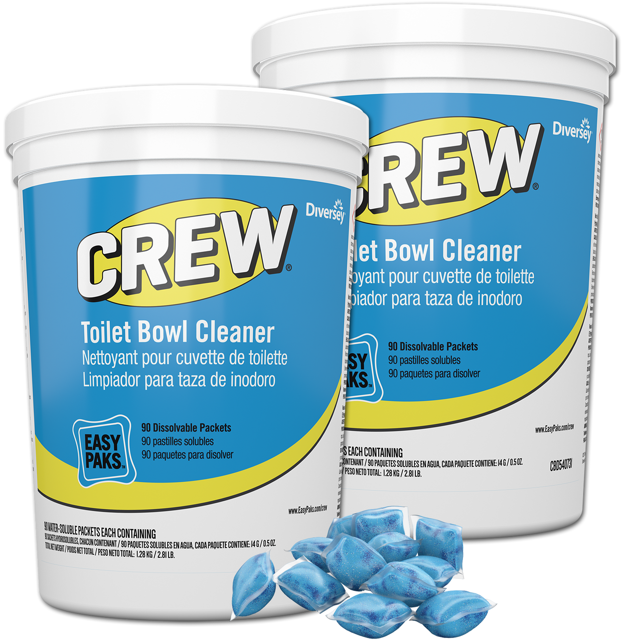 Diversey 04560 Crew Heavy Duty Toilet Bowl Cleaner, Minty, 32 oz Squeeze Bottle, 12/Carton
