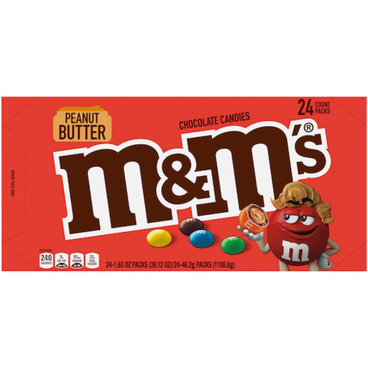 M&M's Peanut Milk Chocolate Candy - 5.3 oz 1 single count Small Bag 