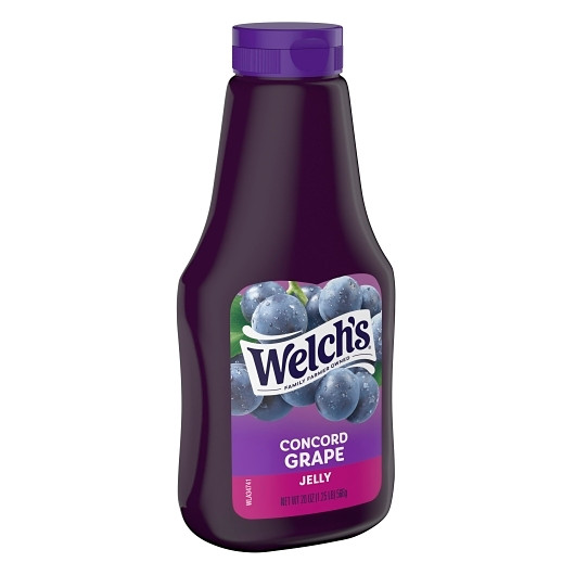 Welch's Concord Grape Squeeze Jelly, 20 Ounces, 12 Per Case