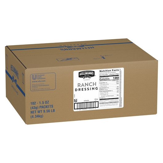 hellmann's classic ranch dressing Hellmann's 1 Gallon Creamy Ranch Dressing