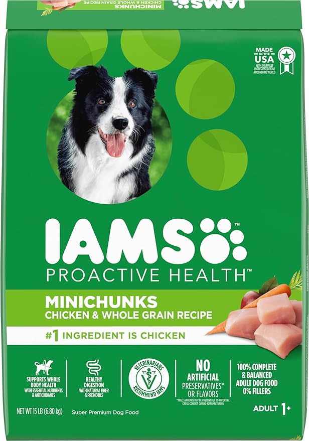 Iams Proactive Health MiniChunks Chicken Adult Dog Food, 15