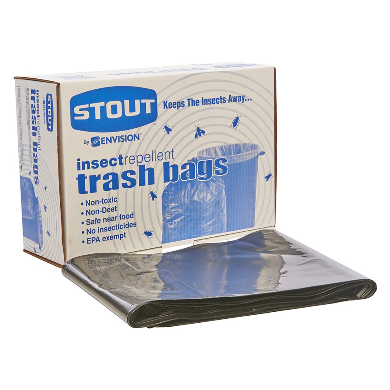 STOUT 30 Gallons Plastic Trash Bags - 10 Count