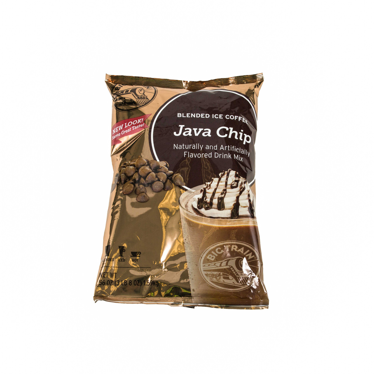 Big Train Java Chip Blended Iced Coffee Powdered Drink Mix, 3.5 Pound ...