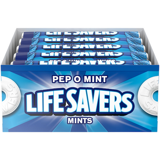 Lifesavers Pep-O-Mint Candy, 0.84 Ounces, 20 Per Box, 15 Per Case