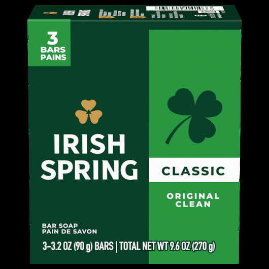 Irish Spring Original Personal 3 Bar, 9.6 Ounces, 24 Per Case
