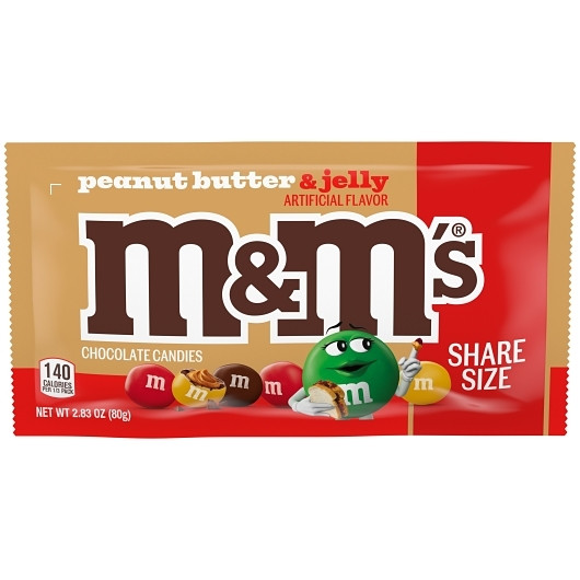 その他 M&M M&M's Peanut Butter And Jelly Share Size Bag, 2.83 Ounce, 24 Per