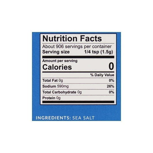 True Salt True Salt Kosher Grain Sea Salt Box, 3 Pound, 12 Per Case