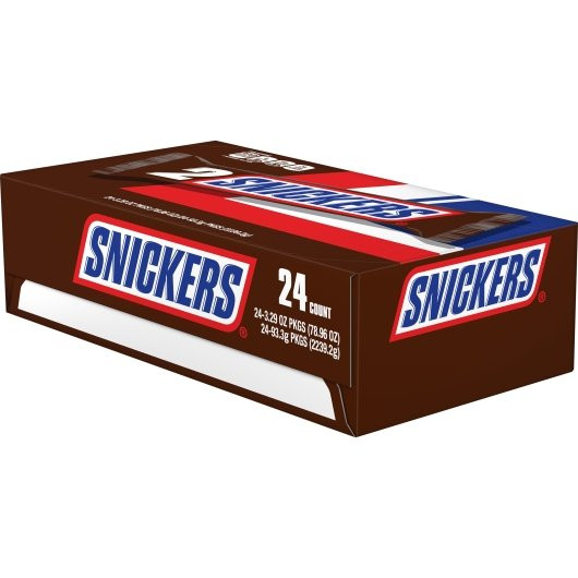 Case Snickers Snickers King Size Chocolate Candy Bar, 3.29 Ounce, 24 Per Pack, 6 Per Case