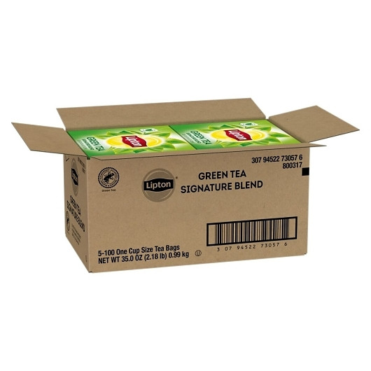 Lipton Traditional Blend Green Tea Hot Bags, 500 Count