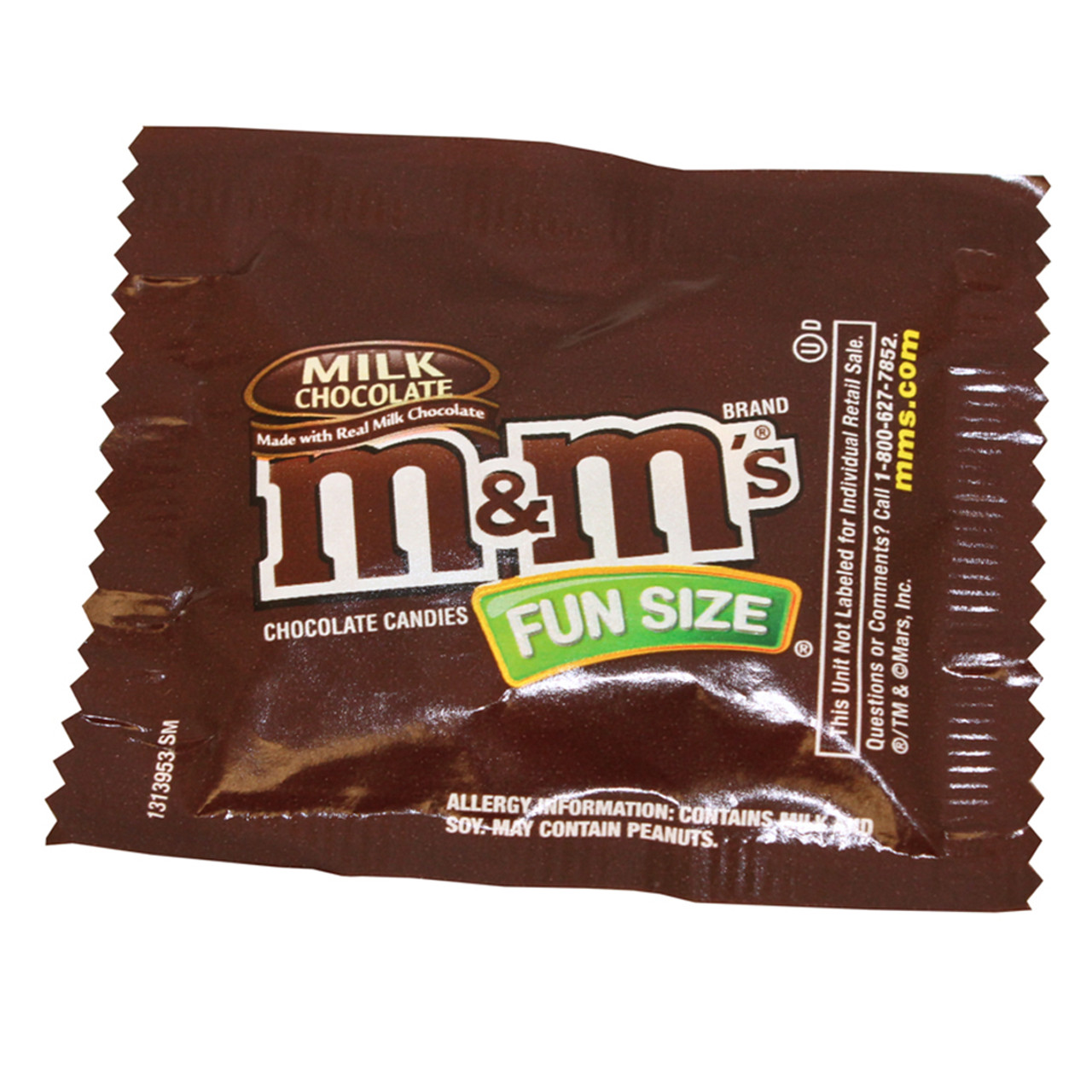 M&M'S Plain Snack Size Candy -22 Count Fun Size