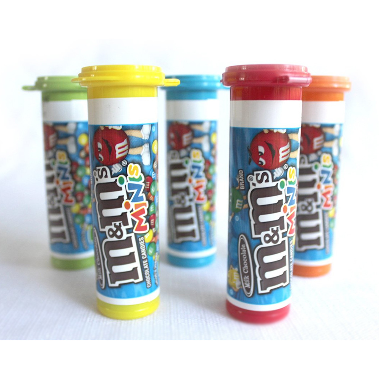 M&M'S Milk Chocolate MINIS Size Candy 1.77-Ounce Tube 24-Count