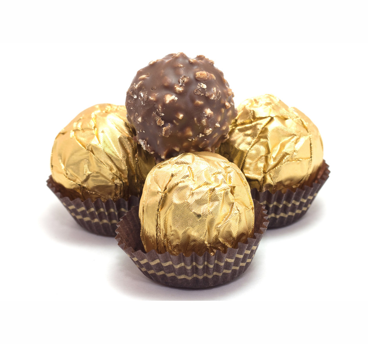Ferrero Rocher Fine Hazelnut Chocolates, Chocolate Gift Box, 48 Count Flat,  21.2 oz