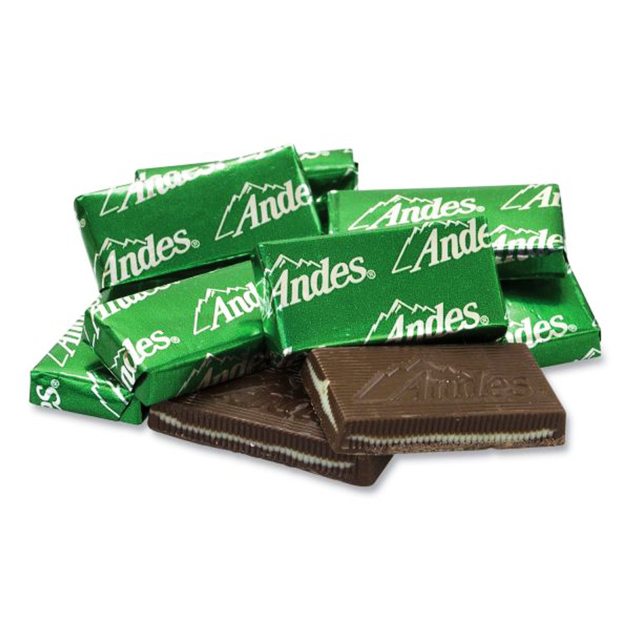 Andes Gold Foil Creme De Menthe Thins in Bulk