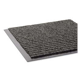 Crown Needle Rib Wipe and Scrape Mat, Polypropylene, 36 x 120, Gray