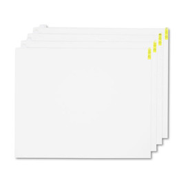 Crown Walk-N-Clean Mat 60-Sheet Refill Pad, 30 X 24, White, 4/Carton