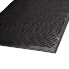 Guardian Mat Company Clean Step Outdoor Rubber Scraper Mat, Polypropylene, 36 x 60, Black