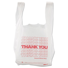 Thank You High-density Shopping Bags, 8" X 16", White, 2,000/carton Thank You High-density Shopping Bags, 8" X 16", White, 2,000/carton