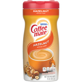 Coffee Mate Non-Dairy Powdered Creamer, Hazelnut, 15 oz Canister