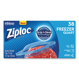 Double Zipper Freezer Bags, 1 Qt