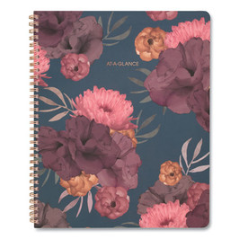 At-A-Glance® Dark Romance Weekly/Monthly Planner, 11 x 8.5, Floral, 2022-2023, Pack of 1