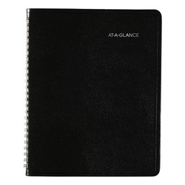 At-A-Glance® DayMinder Open-Schedule Weekly Appointment Book, 8.75 x 7, Black Cover, 12-Month (Jan to Dec): 2022, Pack of 1