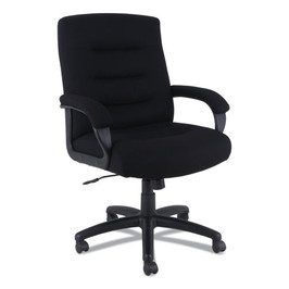 Alera® Kesson Series Mid-Back Office Chair, Supports Up to 300 lb, 18.03" to 21.77" Seat Height, Black, 1 Each/Carton